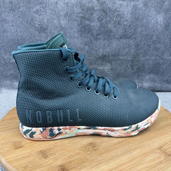 Nobull Trainer Womens Size 8 Green High Top Workout Causal Comfort Sneakers - Picture 1 of 9